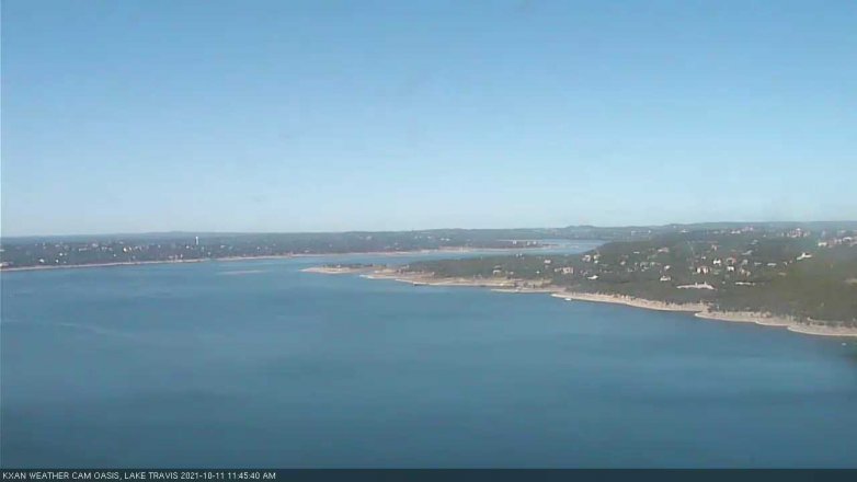 Lake Travis webcam, October 11, 2021 11:45 AM CT