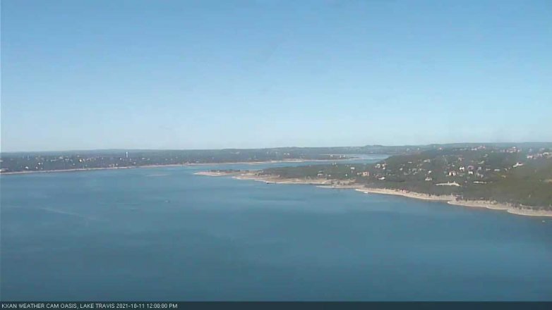 Lake Travis webcam, October 11, 2021 12:00 PM CT