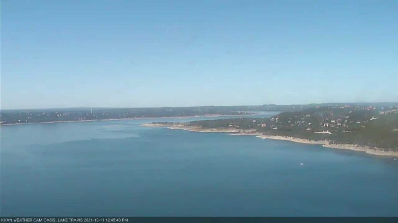 Lake Travis webcam, October 11, 2021 12:45 PM CT