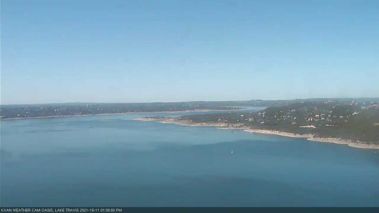 Lake Travis webcam, October 11, 2021 1:00 PM CT