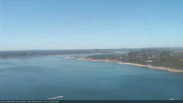 Lake Travis webcam, October 11, 2021 1:25 PM CT