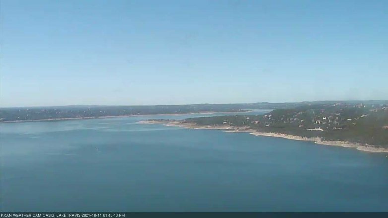 Lake Travis webcam, October 11, 2021 1:45 PM CT