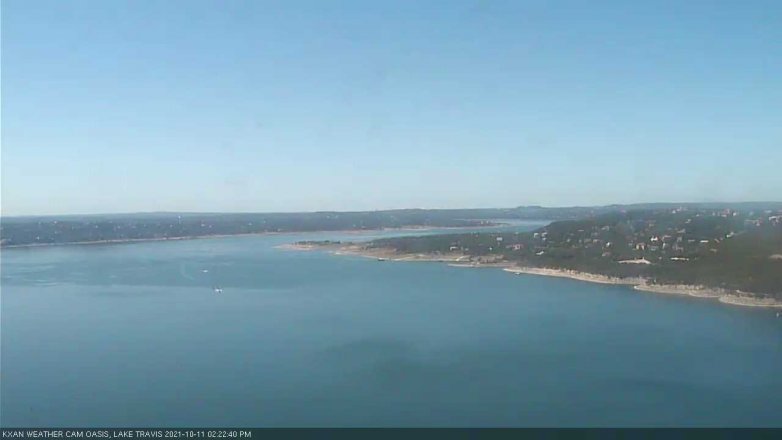 Lake Travis webcam, October 11, 2021 2:25 PM CT