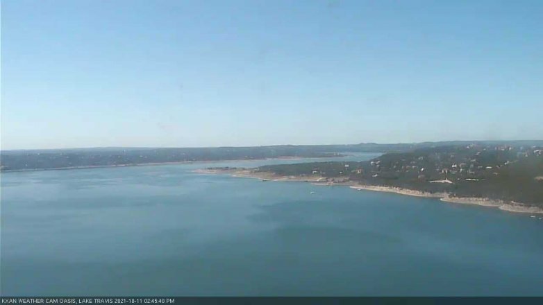 Lake Travis webcam, October 11, 2021 2:45 PM CT