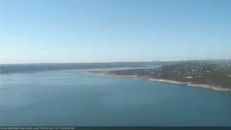 Lake Travis webcam, October 11, 2021 3:00 PM CT