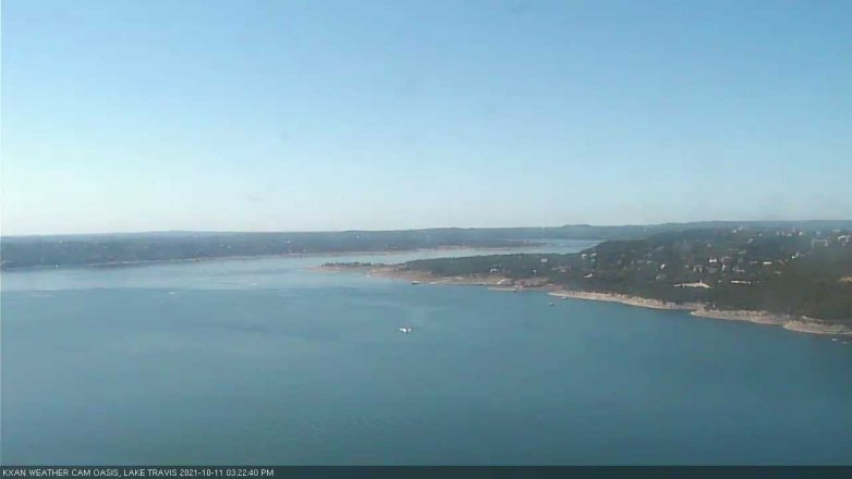 Lake Travis webcam, October 11, 2021 3:25 PM CT