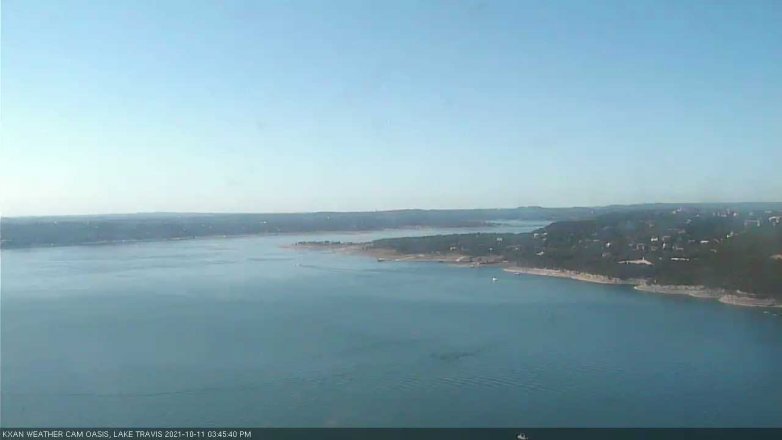 Lake Travis webcam, October 11, 2021 3:45 PM CT