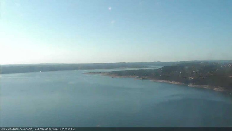 Lake Travis webcam, October 11, 2021 5:00 PM CT