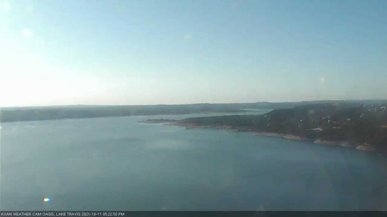 Lake Travis webcam, October 11, 2021 5:25 PM CT