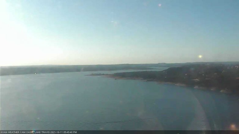 Lake Travis webcam, October 11, 2021 5:45 PM CT