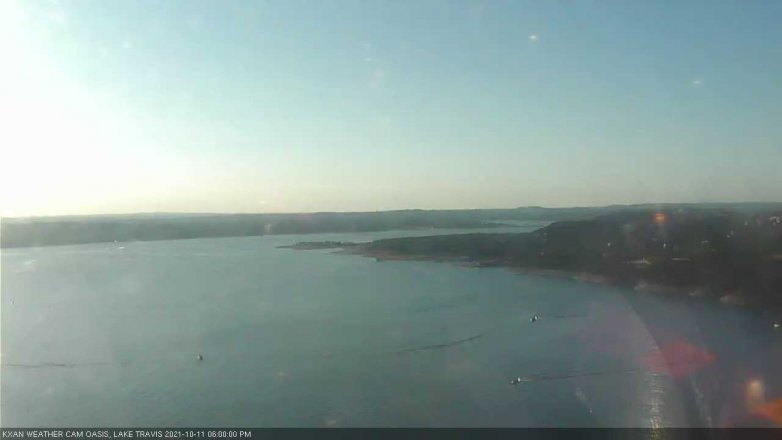 Lake Travis webcam, October 11, 2021 6:00 PM CT