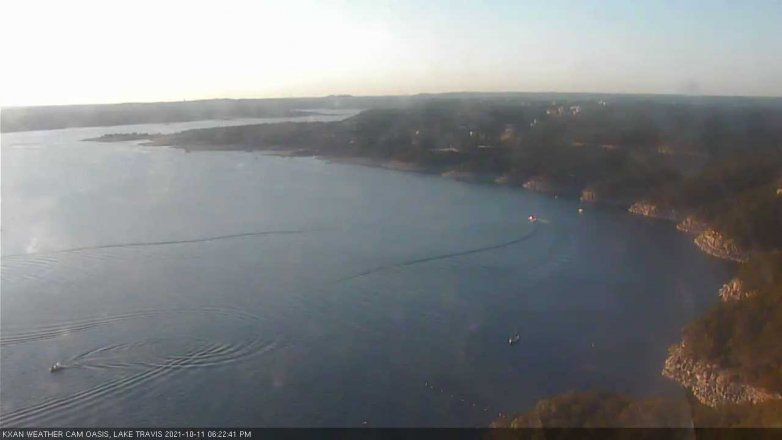 Lake Travis webcam, October 11, 2021 6:25 PM CT