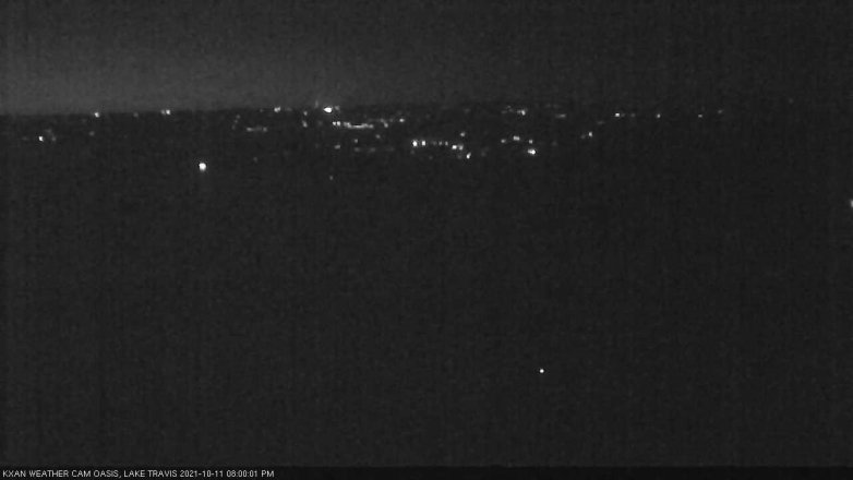 Lake Travis webcam, October 11, 2021 8:00 PM CT