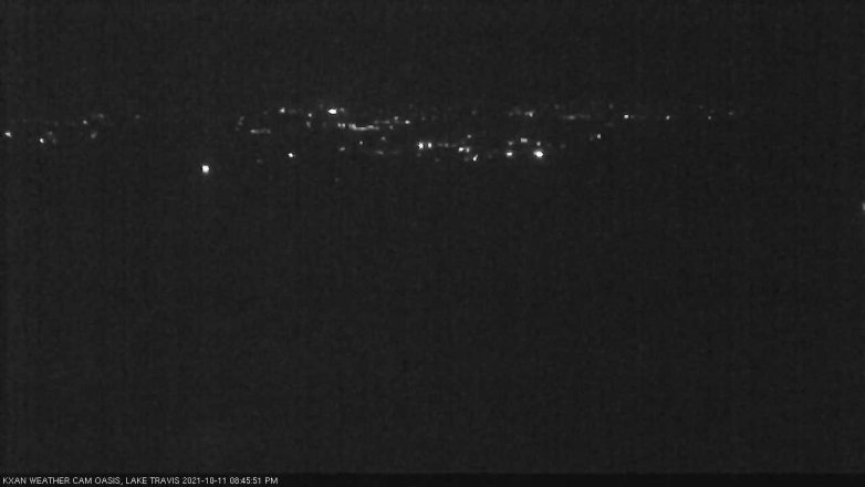 Lake Travis webcam, October 11, 2021 8:45 PM CT
