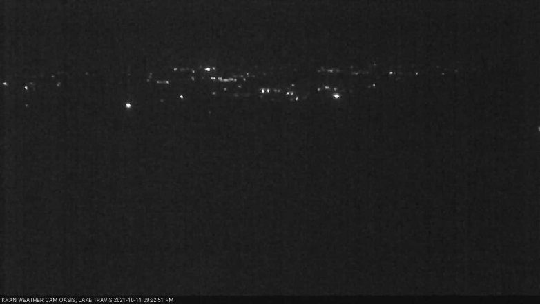 Lake Travis webcam, October 11, 2021 9:25 PM CT