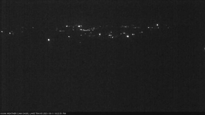 Lake Travis webcam, October 11, 2021 10:25 PM CT