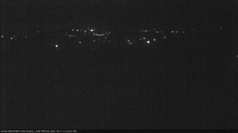 Lake Travis webcam, October 11, 2021 11:25 PM CT