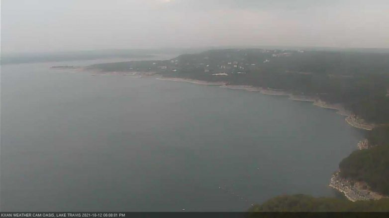 Lake Travis webcam, October 12, 2021 6:00 PM CT