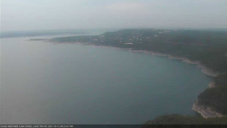 Lake Travis webcam, October 12, 2021 6:25 PM CT