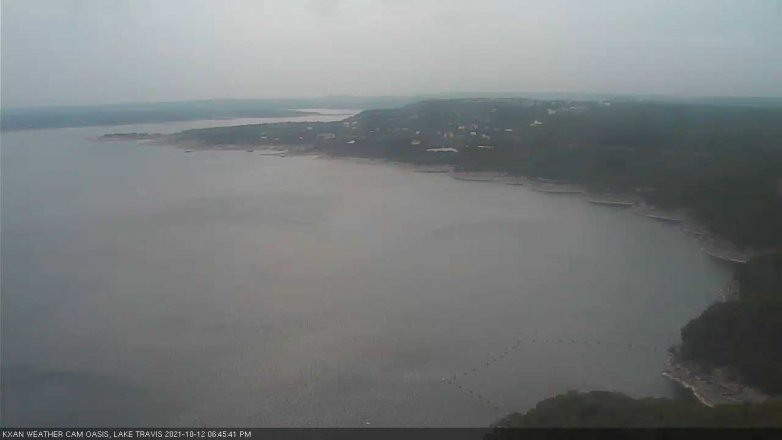 Lake Travis webcam, October 12, 2021 6:45 PM CT
