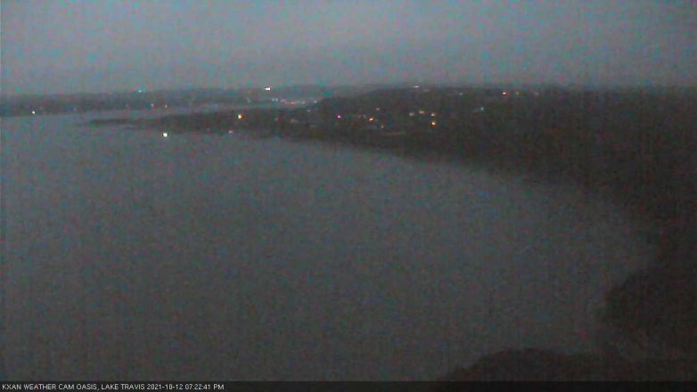 Lake Travis webcam, October 12, 2021 7:25 PM CT