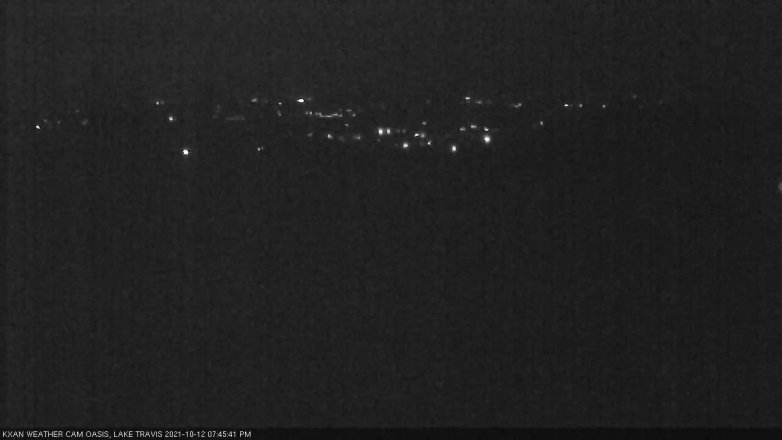 Lake Travis webcam, October 12, 2021 7:45 PM CT