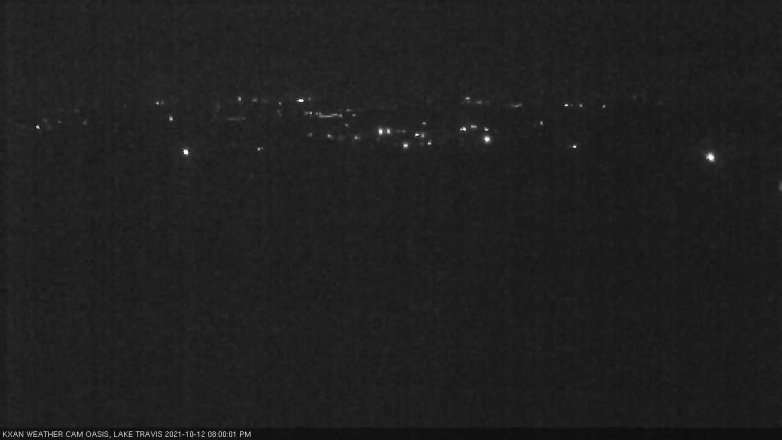 Lake Travis webcam, October 12, 2021 8:00 PM CT