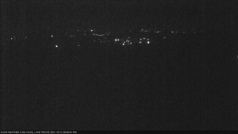 Lake Travis webcam, October 12, 2021 8:45 PM CT