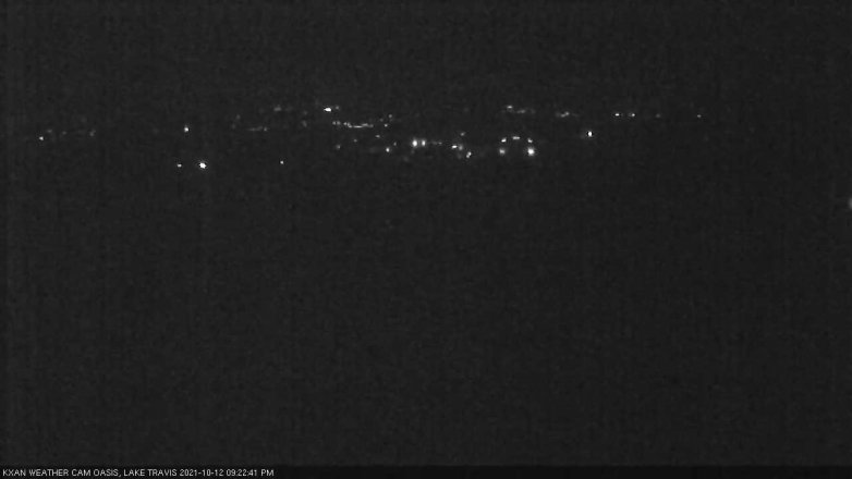 Lake Travis webcam, October 12, 2021 9:25 PM CT