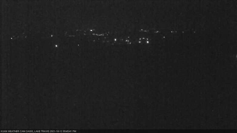 Lake Travis webcam, October 12, 2021 9:45 PM CT