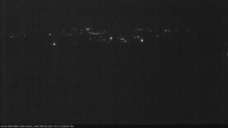 Lake Travis webcam, October 12, 2021 10:45 PM CT
