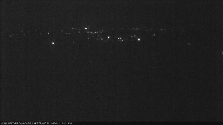Lake Travis webcam, October 12, 2021 11:00 PM CT