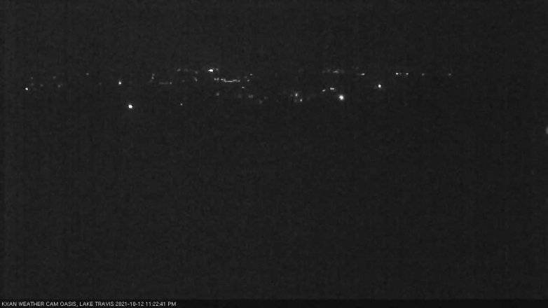 Lake Travis webcam, October 12, 2021 11:25 PM CT