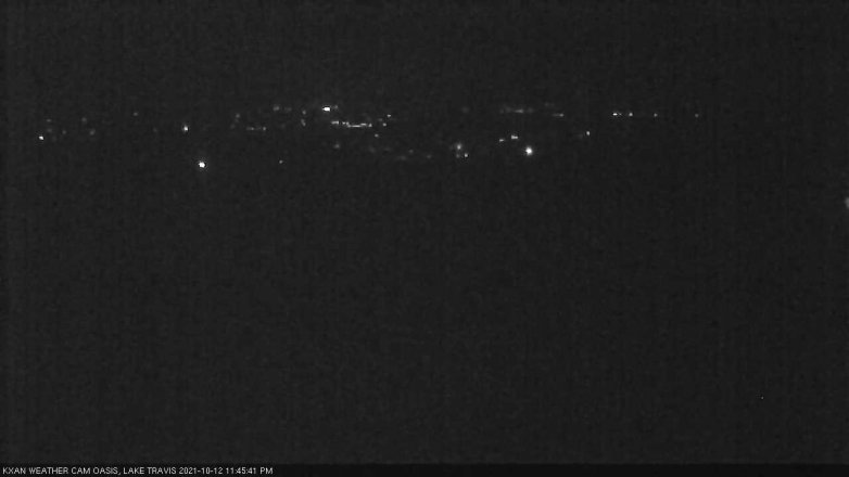 Lake Travis webcam, October 12, 2021 11:45 PM CT