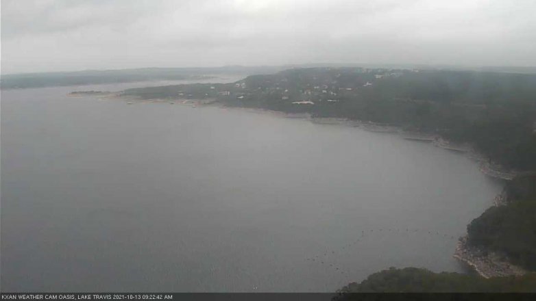 Lake Travis webcam, October 13, 2021 9:25 AM CT