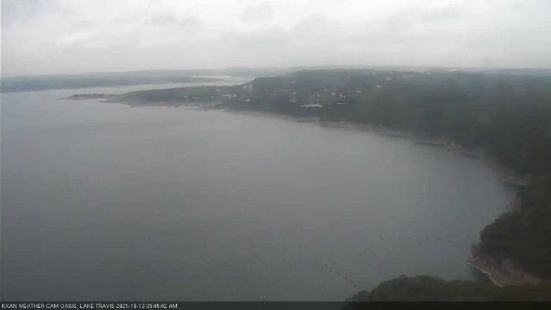 Lake Travis webcam, October 13, 2021 9:45 AM CT