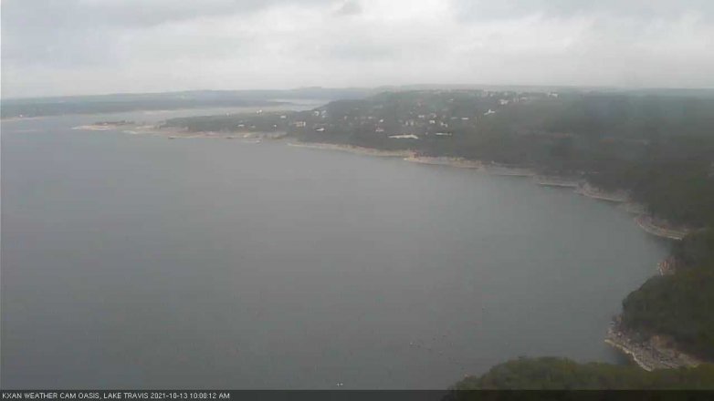 Lake Travis webcam, October 13, 2021 10:00 AM CT
