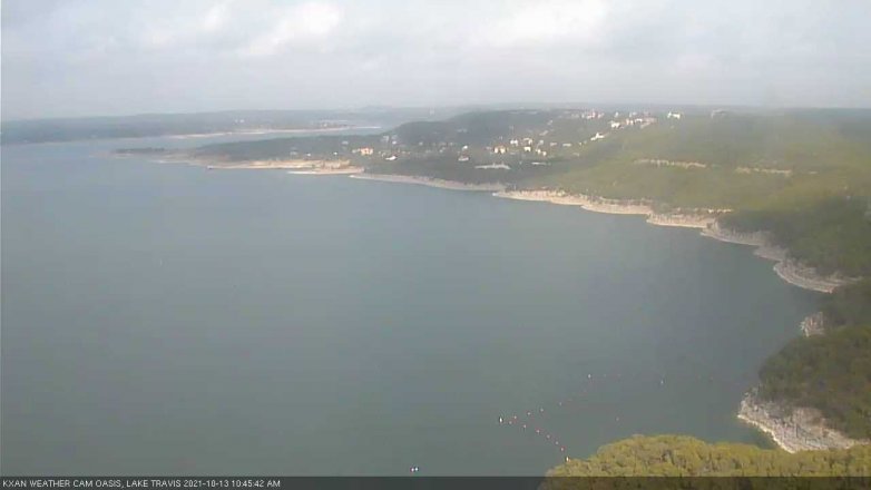 Lake Travis webcam, October 13, 2021 10:45 AM CT
