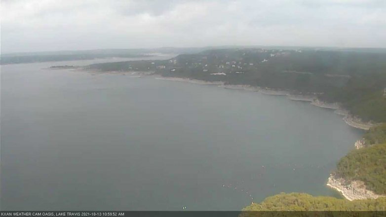 Lake Travis webcam, October 13, 2021 11:00 AM CT