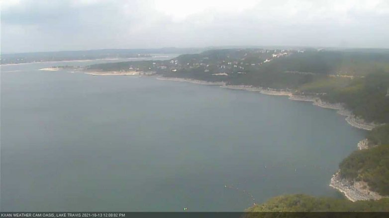 Lake Travis webcam, October 13, 2021 12:00 PM CT