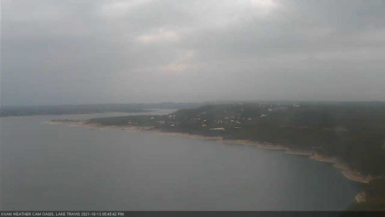 Lake Travis webcam, October 13, 2021 5:45 PM CT