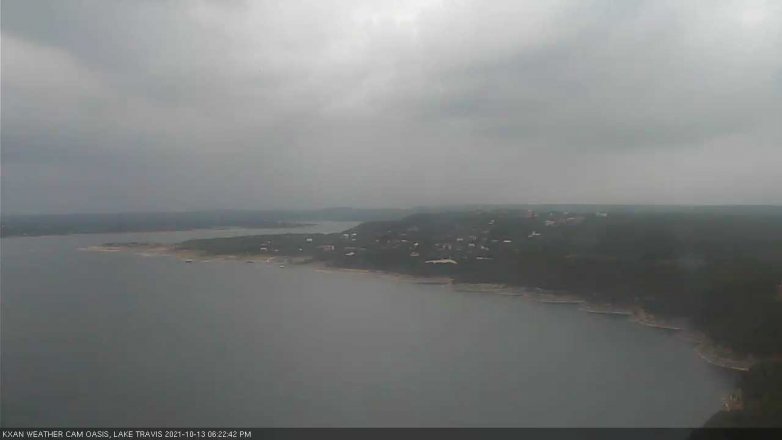 Lake Travis webcam, October 13, 2021 6:25 PM CT