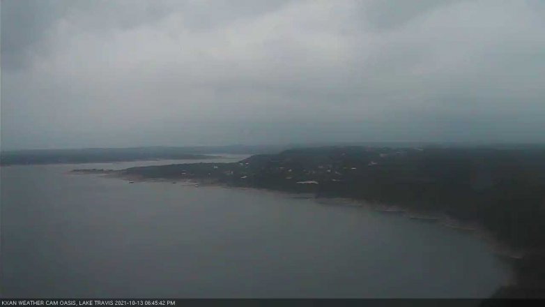 Lake Travis webcam, October 13, 2021 6:45 PM CT