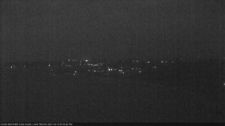 Lake Travis webcam, October 13, 2021 7:25 PM CT