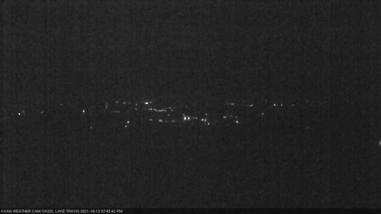 Lake Travis webcam, October 13, 2021 7:45 PM CT