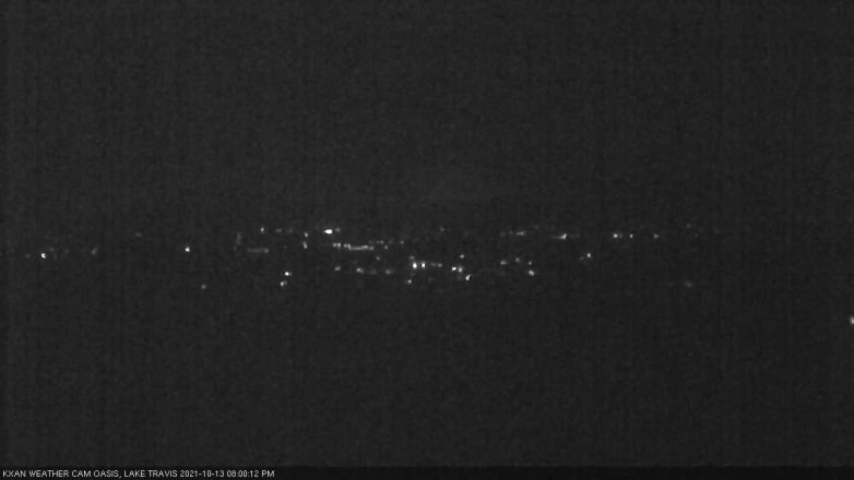 Lake Travis webcam, October 13, 2021 8:00 PM CT