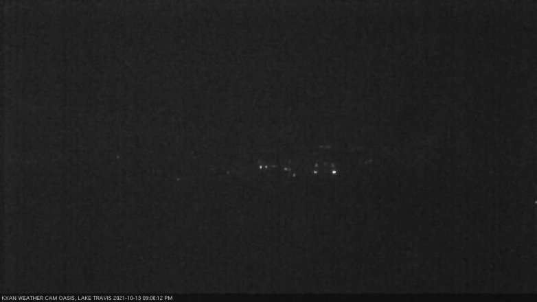 Lake Travis webcam, October 13, 2021 9:00 PM CT