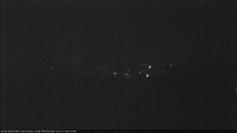 Lake Travis webcam, October 13, 2021 11:00 PM CT