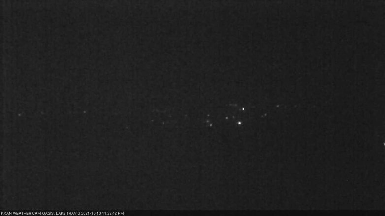 Lake Travis webcam, October 13, 2021 11:25 PM CT