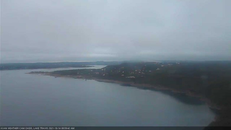 Lake Travis webcam, October 14, 2021 9:00 AM CT
